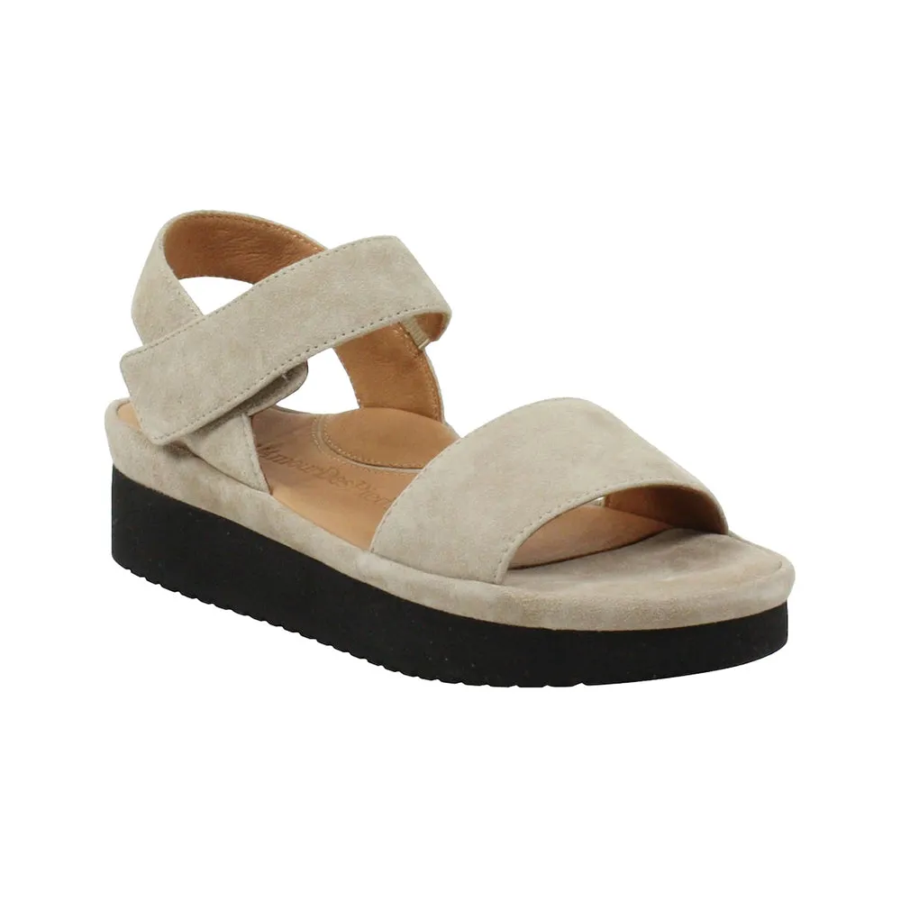 Easy performance Flattering Fit Abrilla Sandal - Taupe Kid Suede
