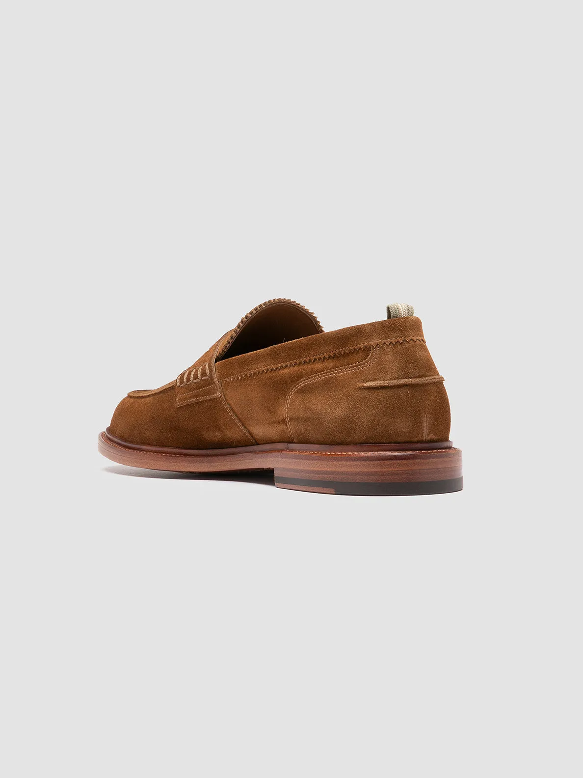 SAX 001 - Brown Suede Penny Loafers Effortless Fit