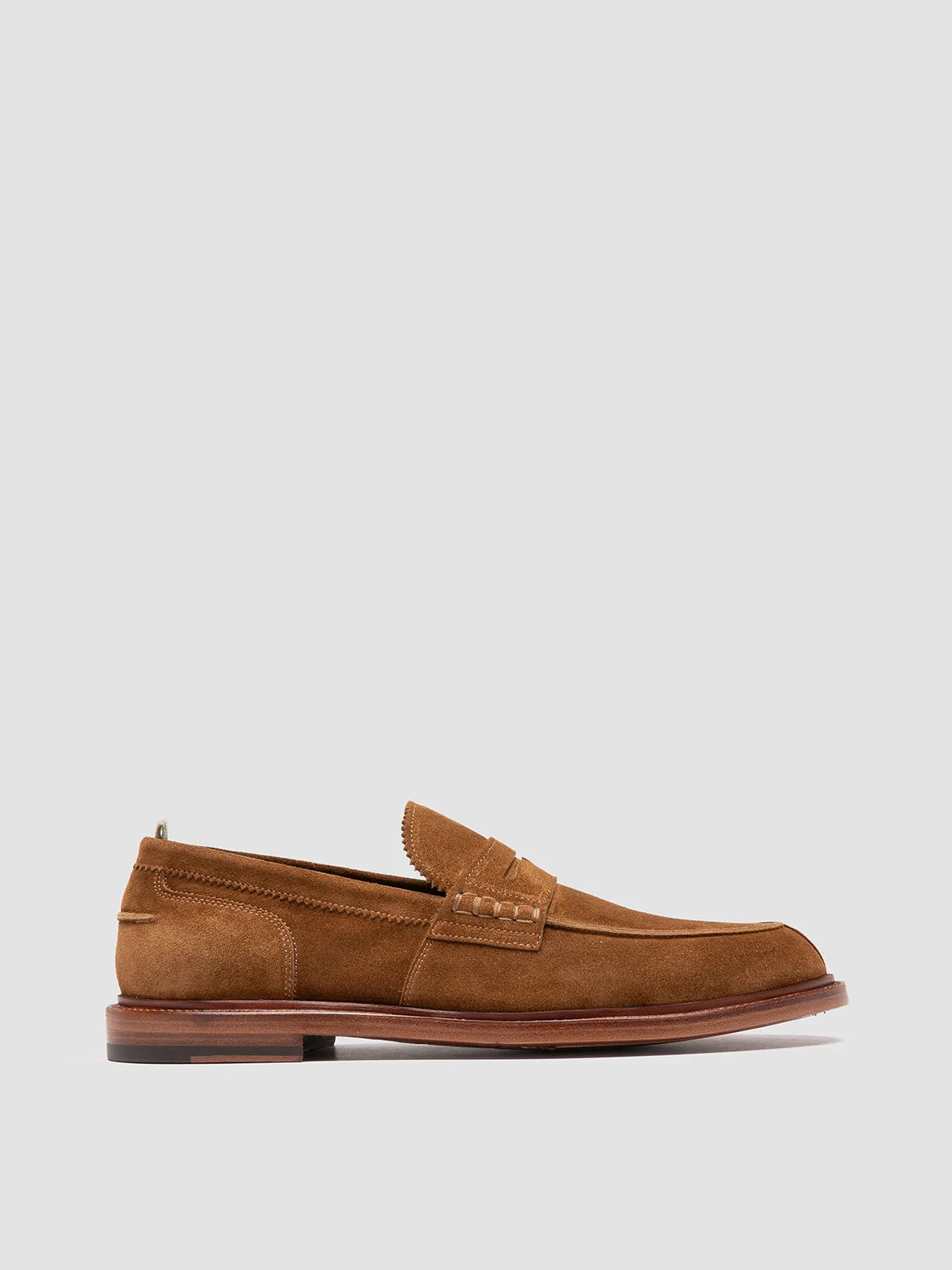 SAX 001 - Brown Suede Penny Loafers Gym-Friendly