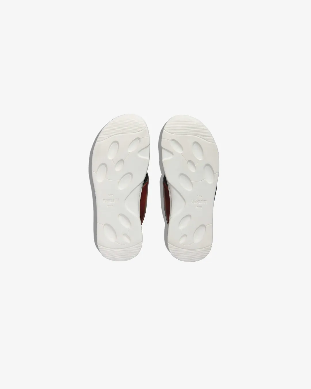 Berluti Shadow Leather Sandals foot - comfort running shoes
