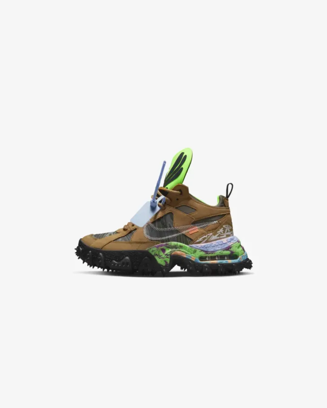 pastel - colored running shoes OffWhite X Nike Air Terra Forma Wheat Sneakers