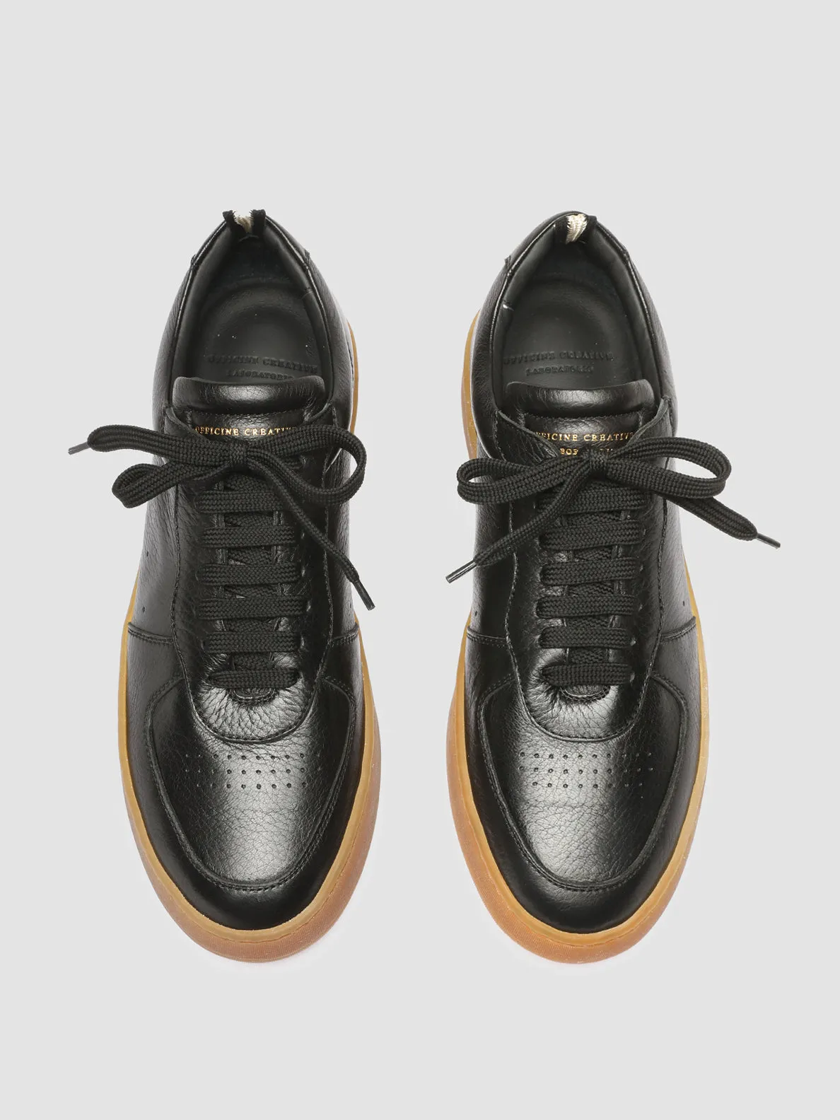 ASSET 001 - Black Leather Sneakers Iconic look Sport Fusion