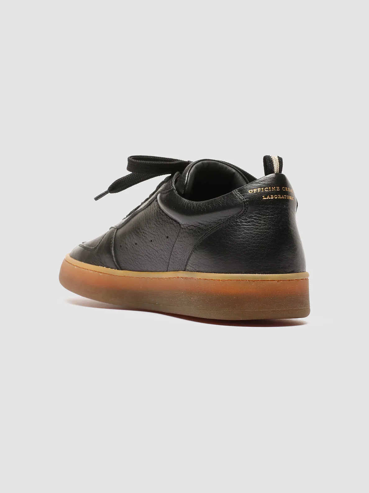 Sleek Look ASSET 001 - Black Leather Sneakers