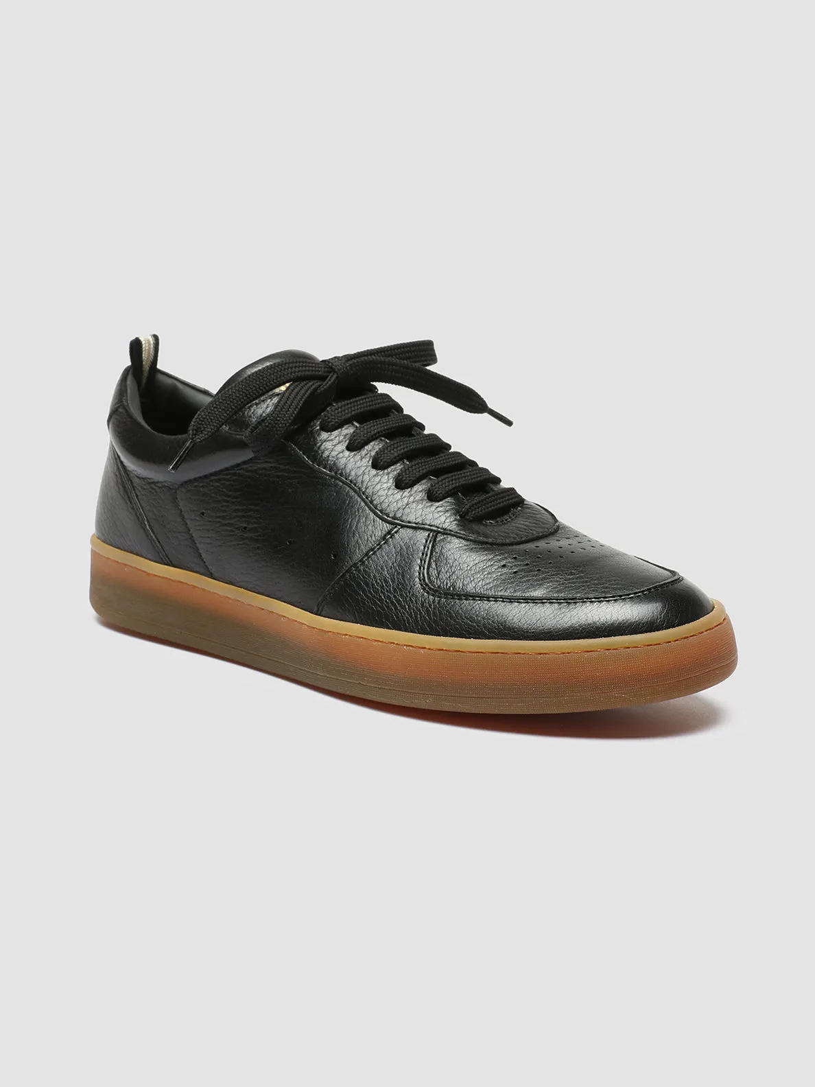 ASSET 001 - Black Leather Sneakers Move Swiftly Easy performance