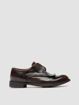 LEXIKON 159 - Brown Leather Derby Shoes Low Profile Breathable City Wear