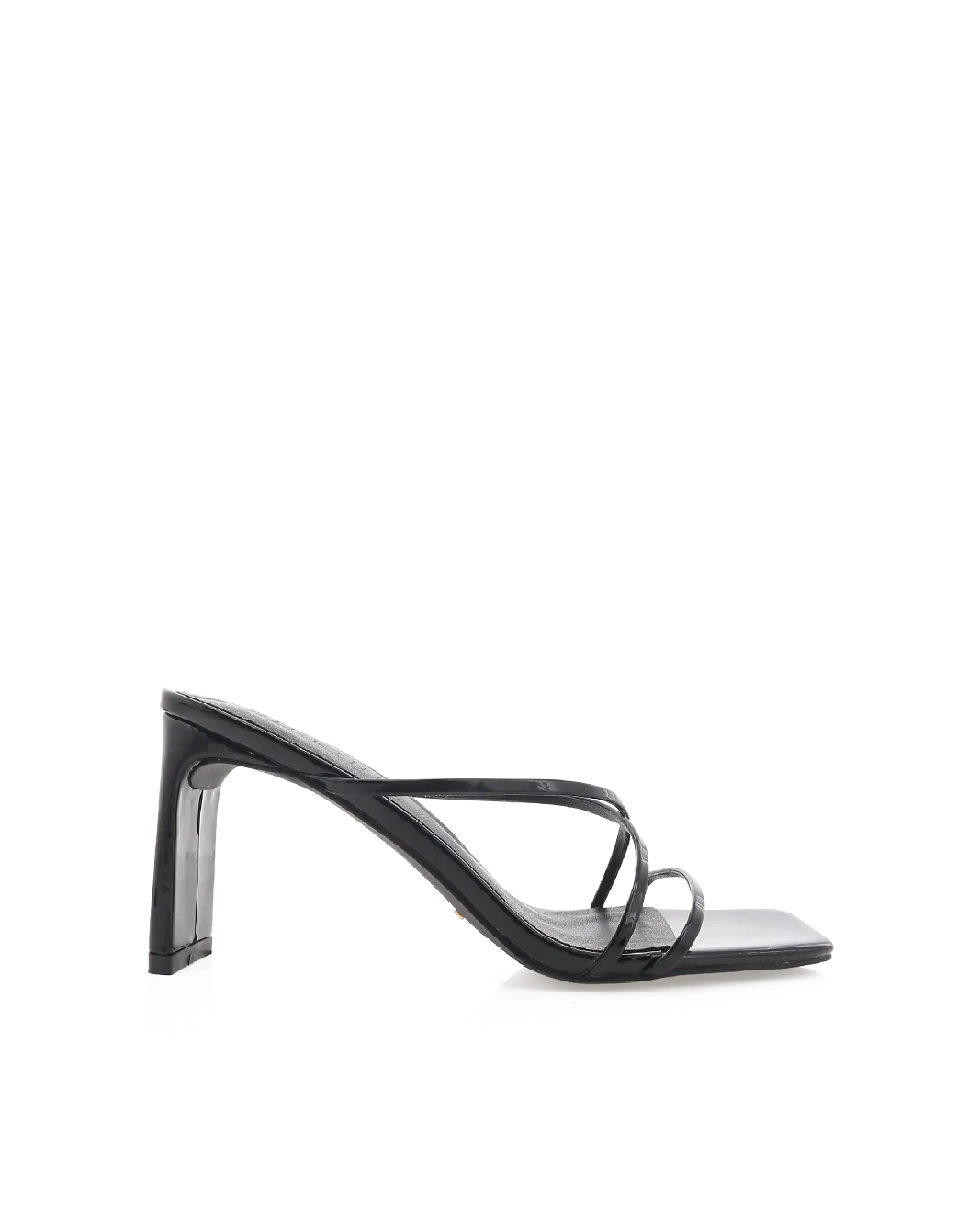GLENDA - BLACK PATENT Comfortable ankle support Shockproof