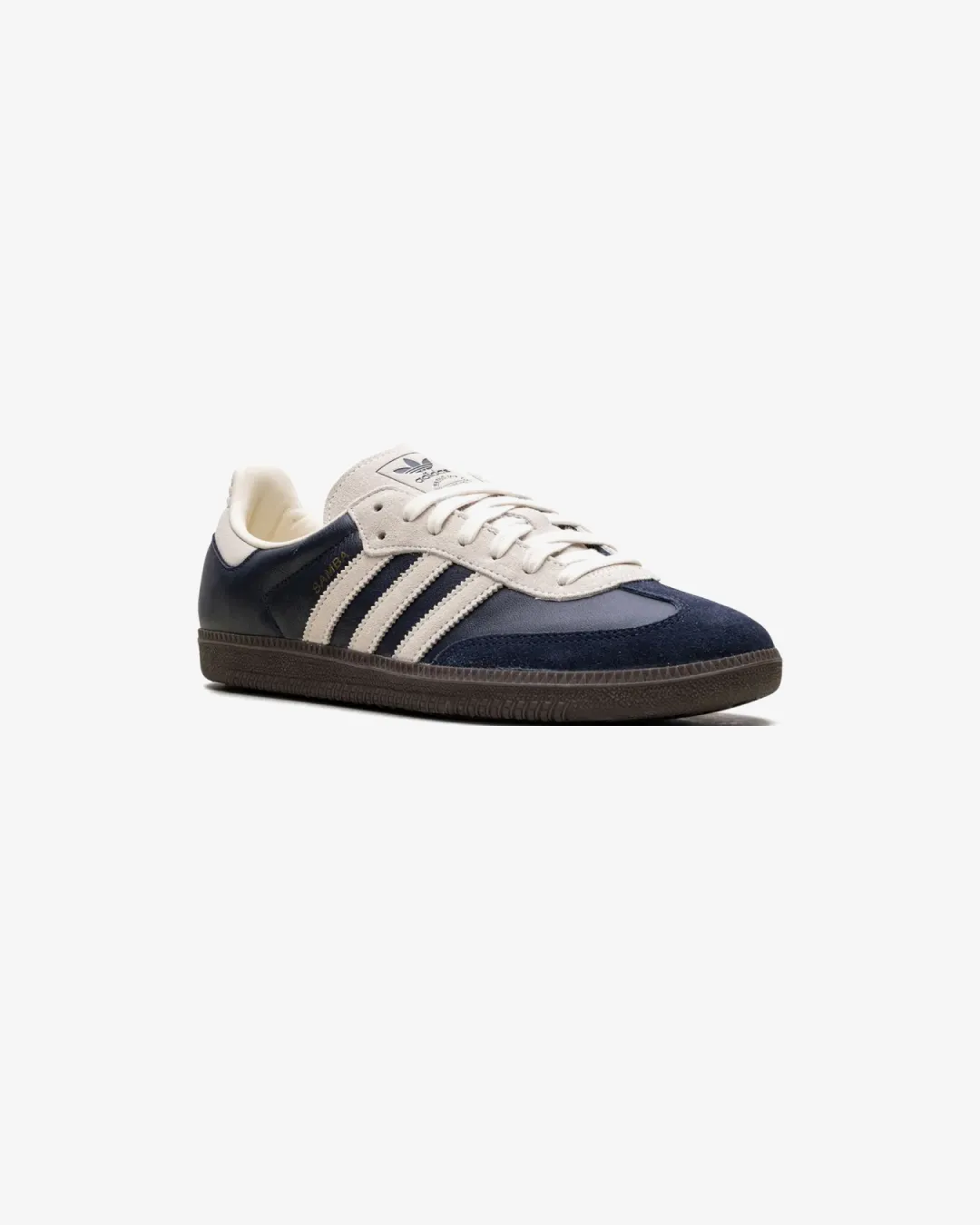 Muddy running Adidas Samba OG ??Aurora Ink/Cream White?? Sneakers