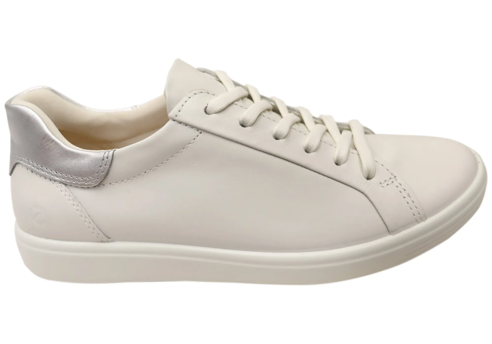 ECCO Soft 7 Womens Comfortable Lace Up Leather Sneakers Sun Guard Garden Walk