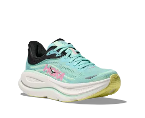mud running shoes HOKA Women's Bondi 9 Blue Spark/Mint Fluorite