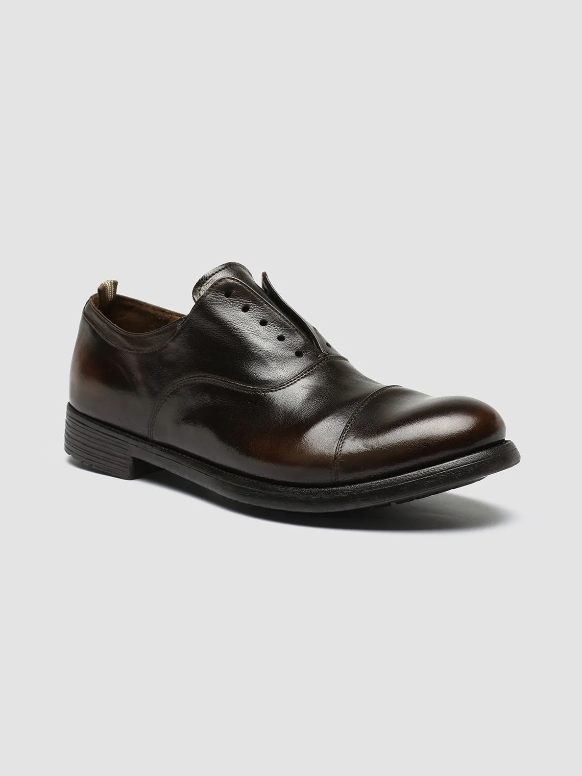 HIVE 004 - Brown Leather Oxford Shoes Minimal Design Chic Comfort Fit