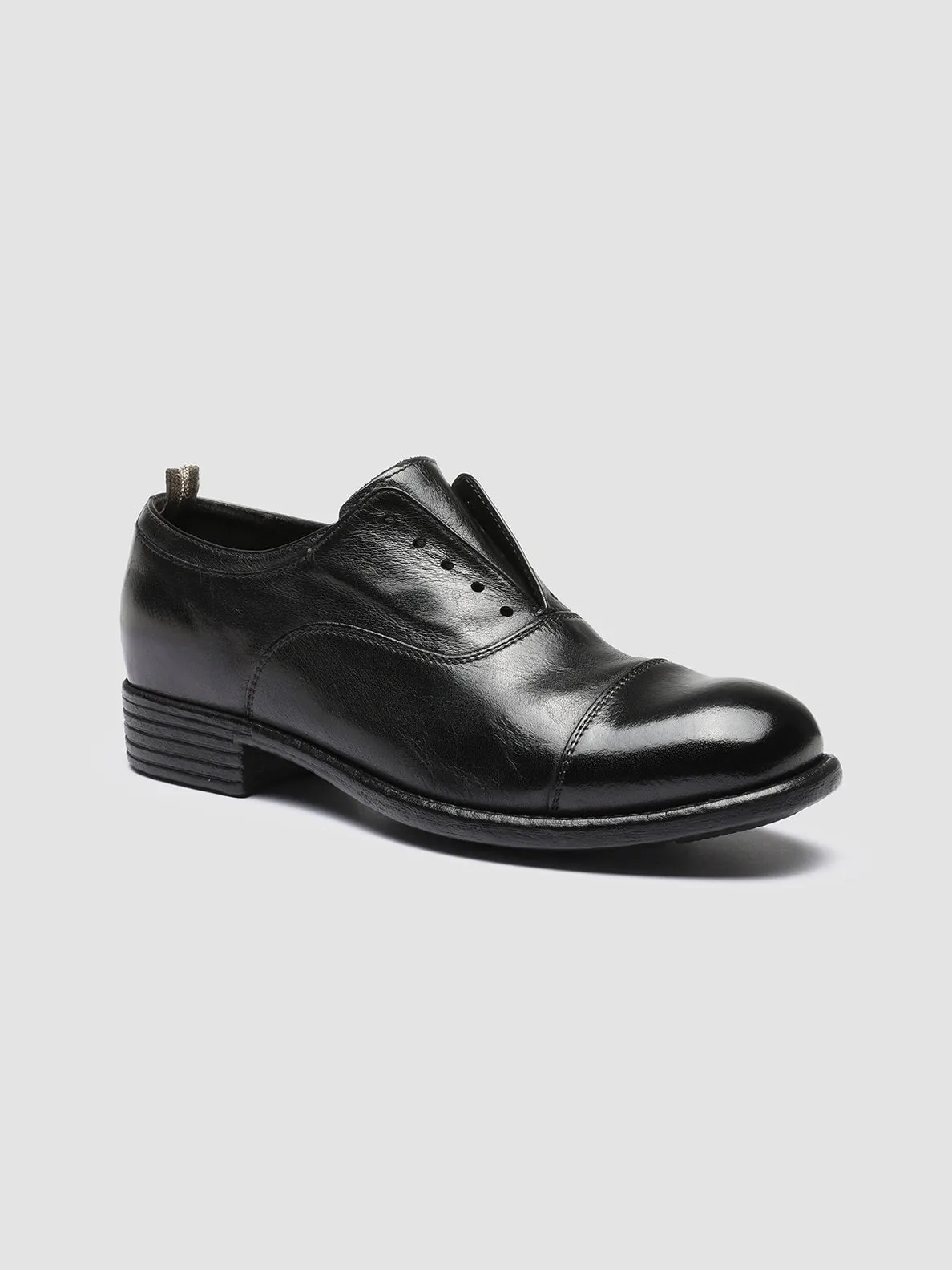 School Run morning run CALIXTE 003 - Black Leather Oxford Shoes