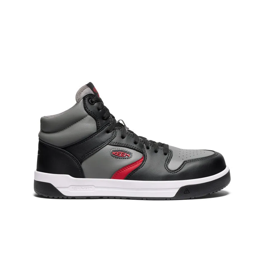 Nightclub Men's Overton Mid Work Shoe (Carbon Toe)  |  Steel Grey/Black