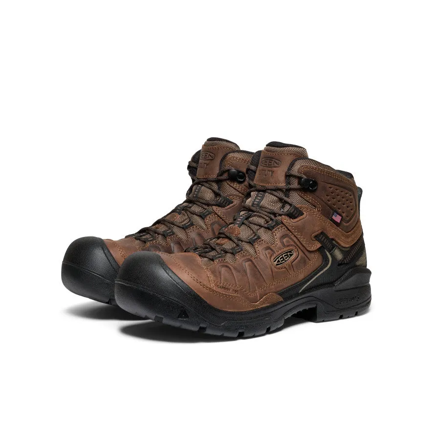 Men's Targhee IV Waterproof Work Boot (Carbon Toe)  |  Dark Earth/Black Comfort And Durability