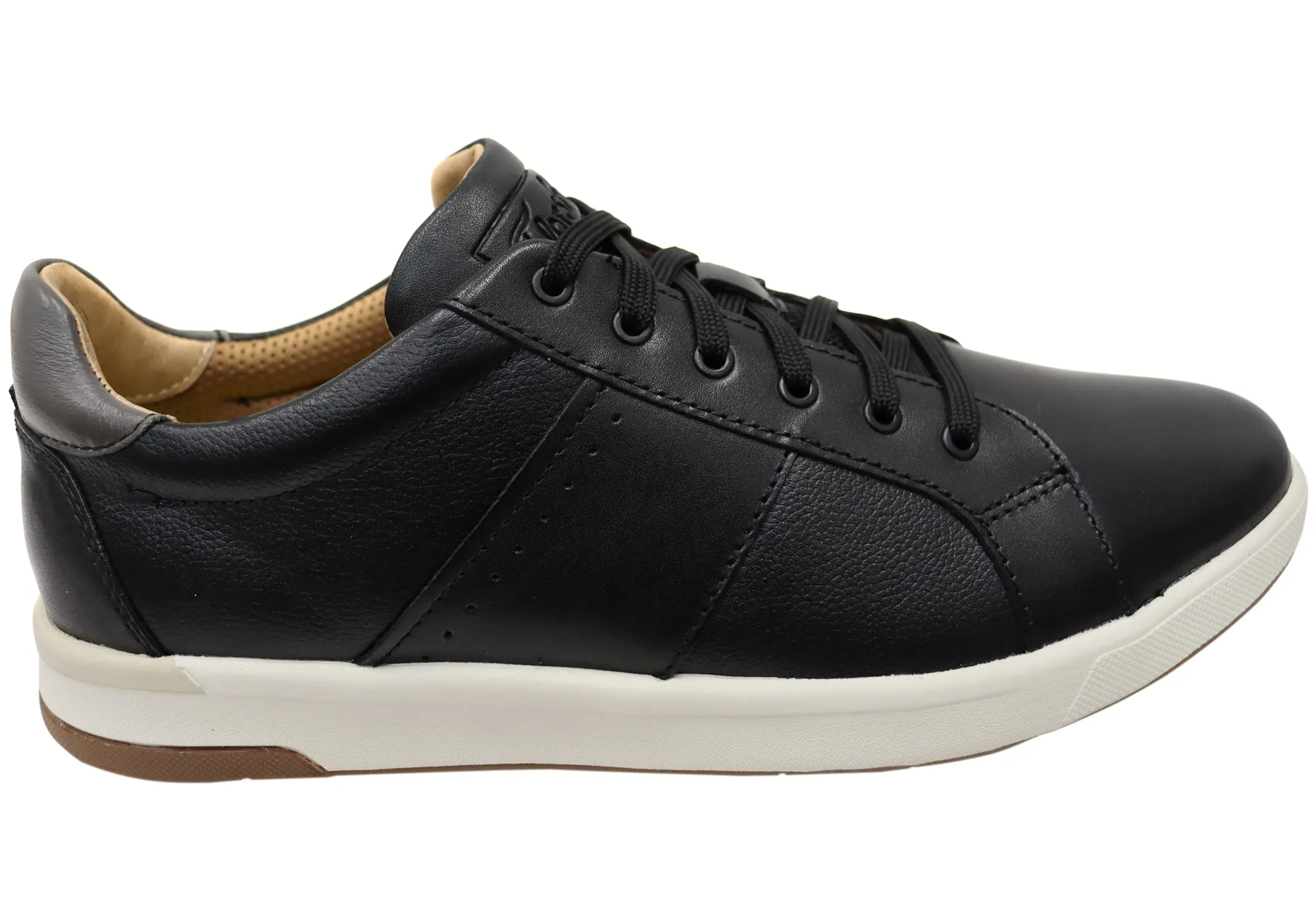 Florsheim Mens Leather EE Extra Wide Crossover Lace To Toe Sneakers Sky Light