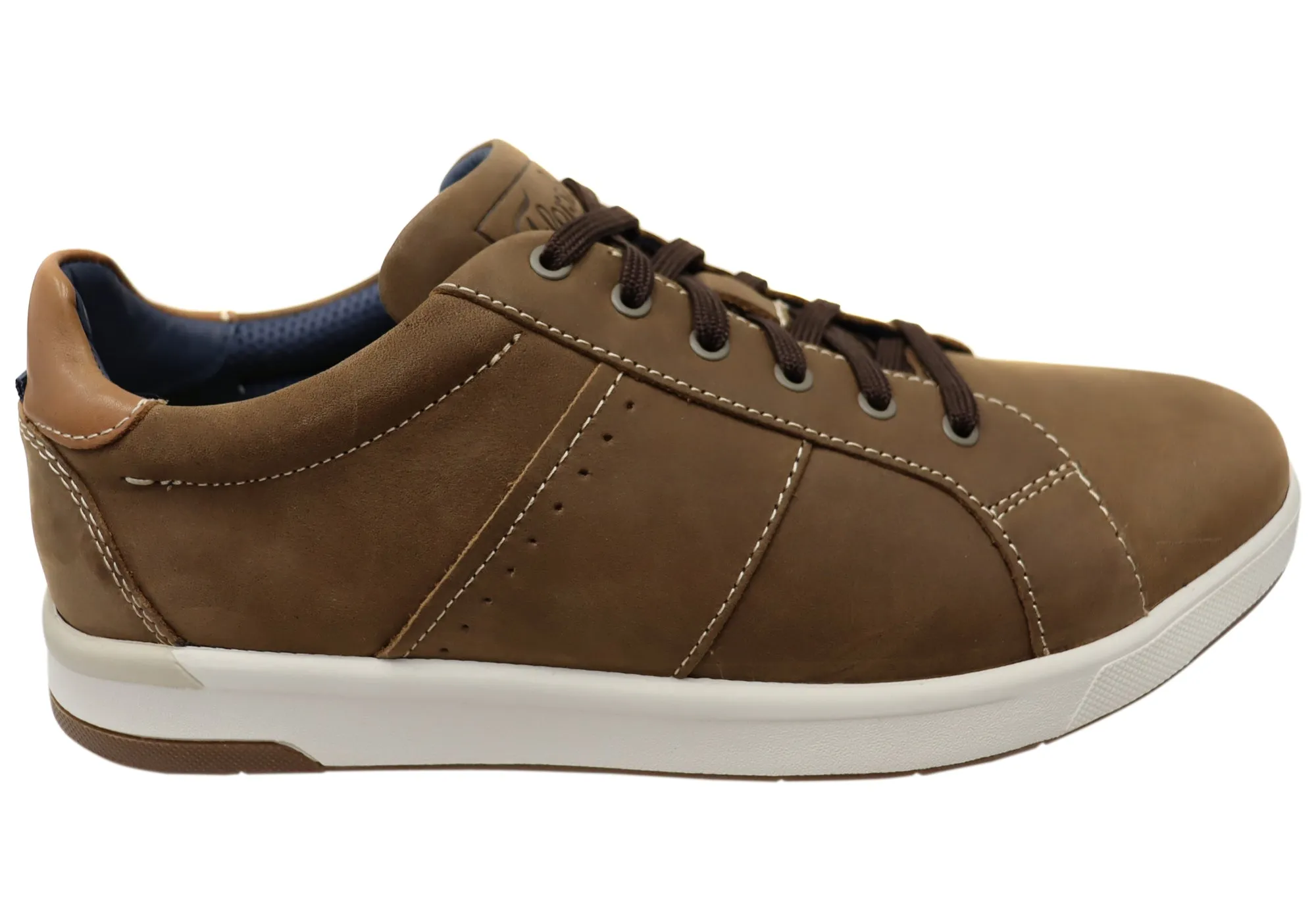Florsheim Mens Leather EE Extra Wide Crossover Lace To Toe Sneakers Concert Mood Bright Neon