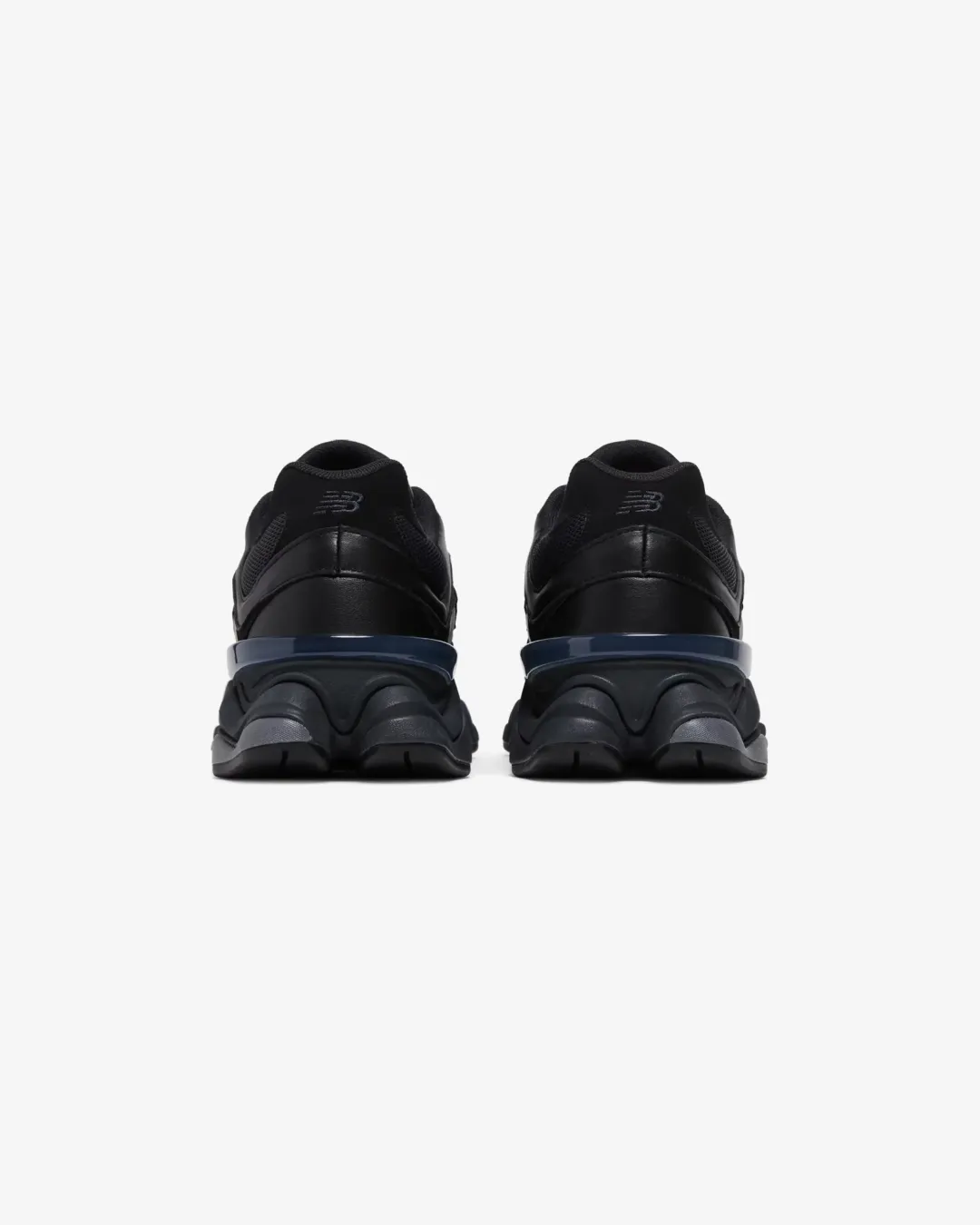 New Balance 9060 Triple Black Leather Sneakers Casual Move Palm Base