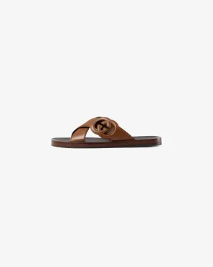 Color Play Fast Run Gucci Men's Interlocking G Slide Sandal