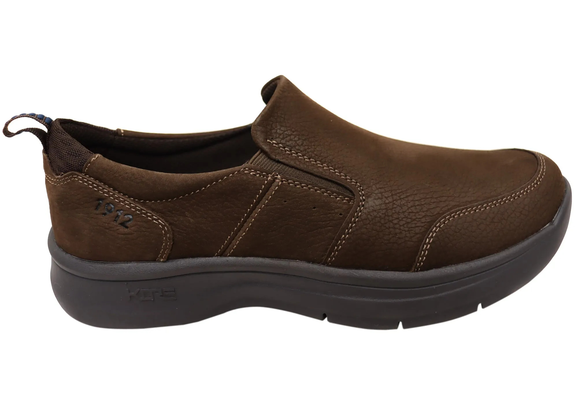 Airy Design Nunn Bush By Florsheim Mens Mac Mocc Slip EE Extra Wide Leather Shoes