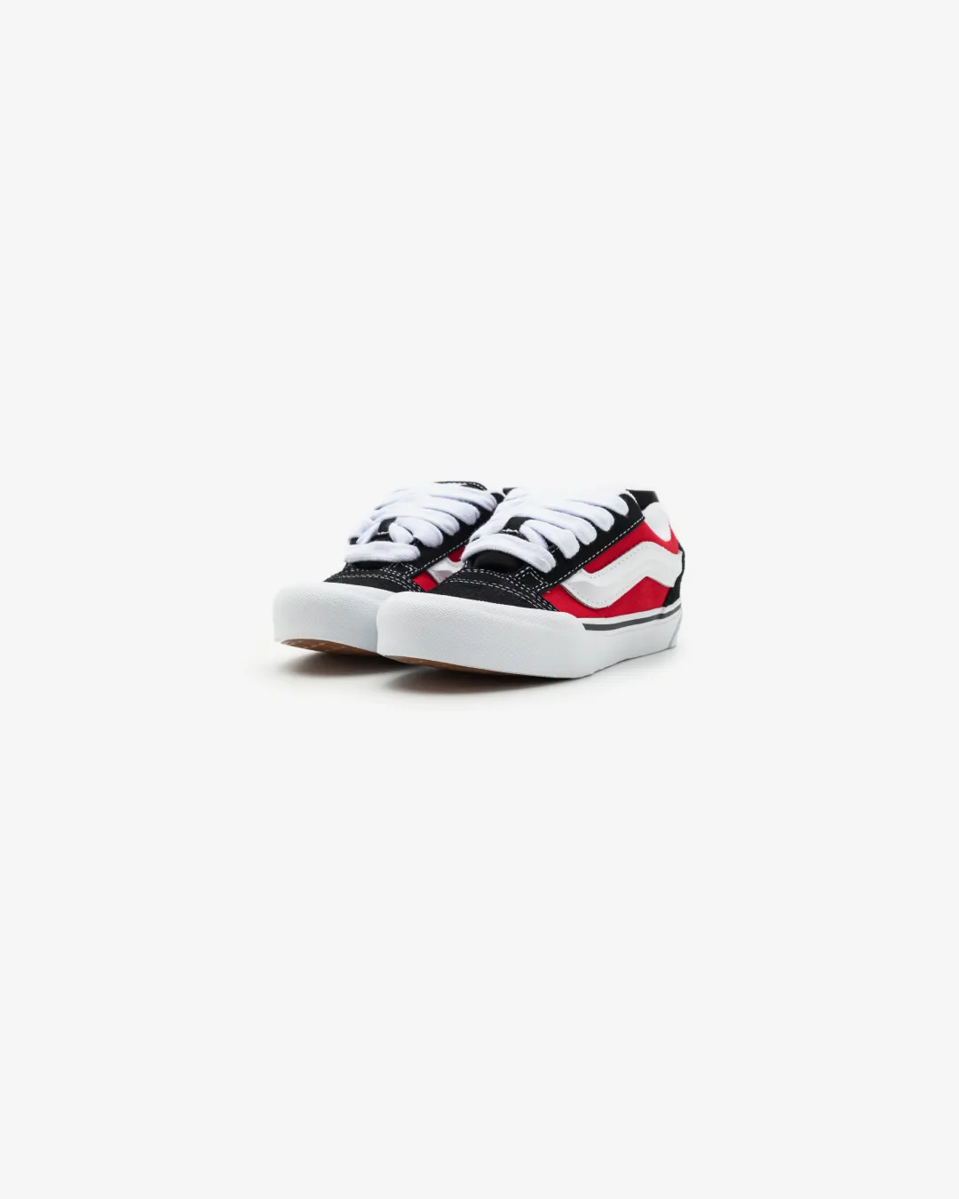 Professional Design perfect - running Vans Knu Skool ??Black/Red Sneakers