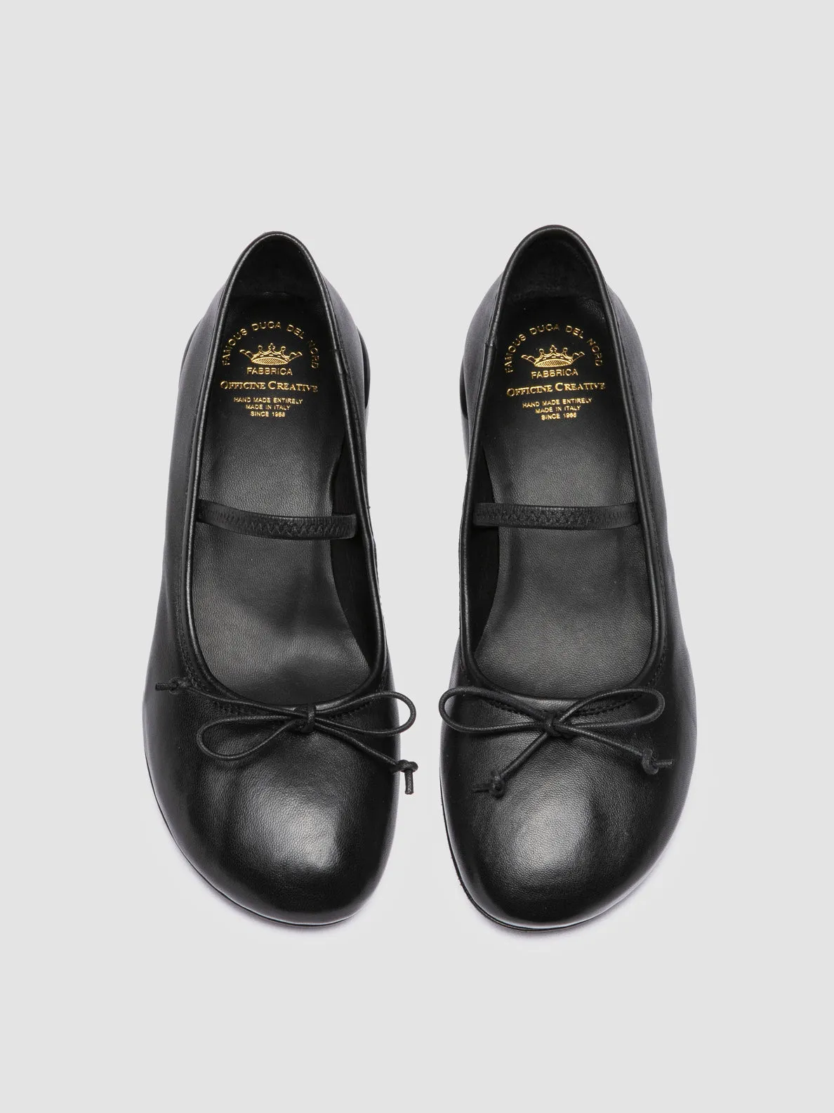Noon Walk Minimal Comfort FLORE 009 - Black Leather Mary Jane Shoes