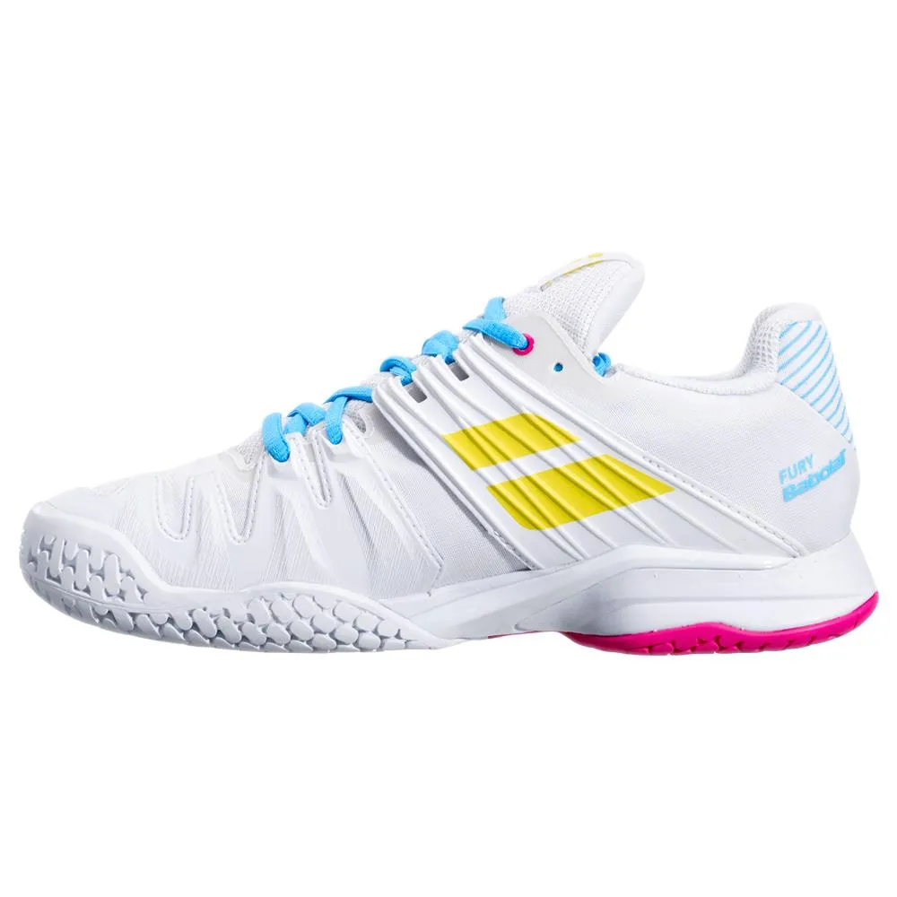 Lightweight Sole Smart stability Babolat Women's Propulse Fury - AC - White/Spring