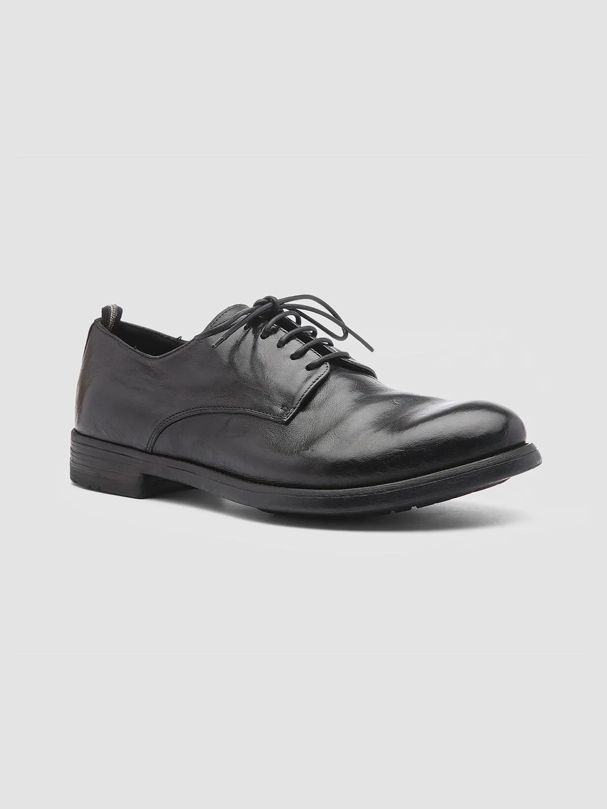 HIVE 008 - Black Leather Derby Shoes Timeless traction