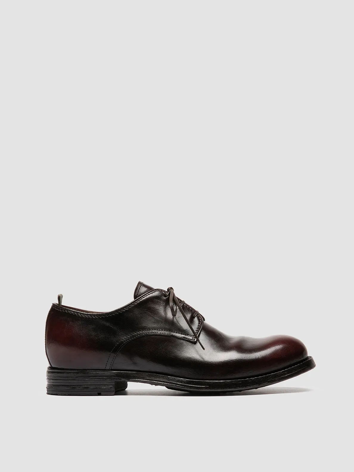 Refined Urban Look BALANCE 019 - Burgundy Leather Derby Shoes