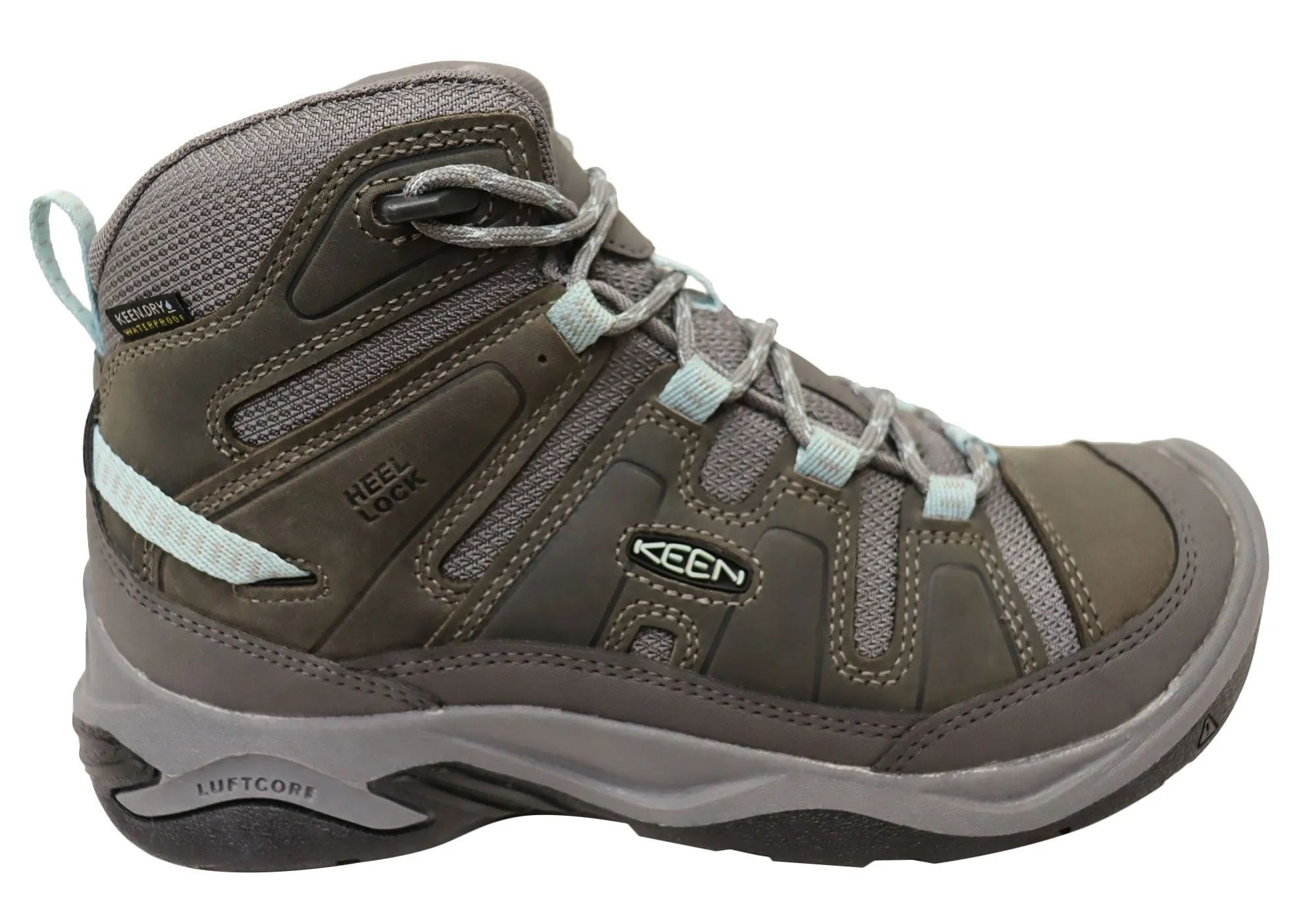 Light Step Keen Circadia Mid Waterproof Womens Leather Wide Fit Hiking Boots