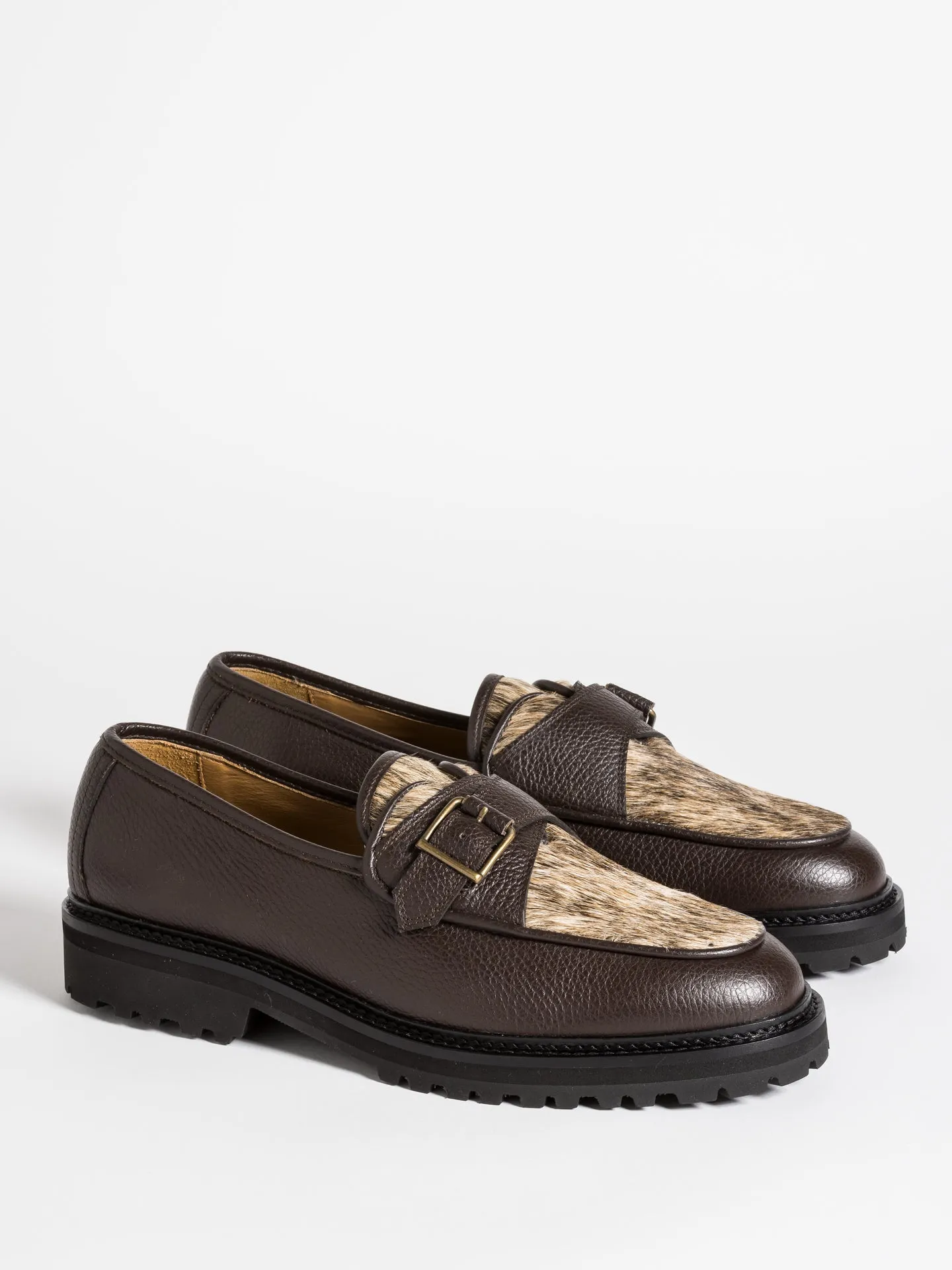 TOMMY LUG HAIRY CALF Leather Soles Effortless Everyday Fit