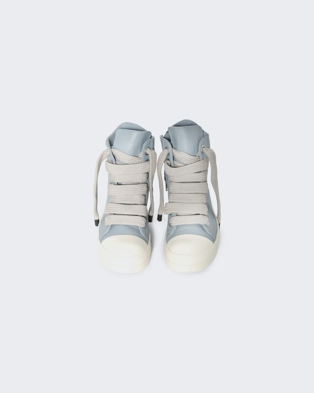 running for competition shoes Rick Owens Jumbo Laced High Top Sneakers in Pale Blue and Milk