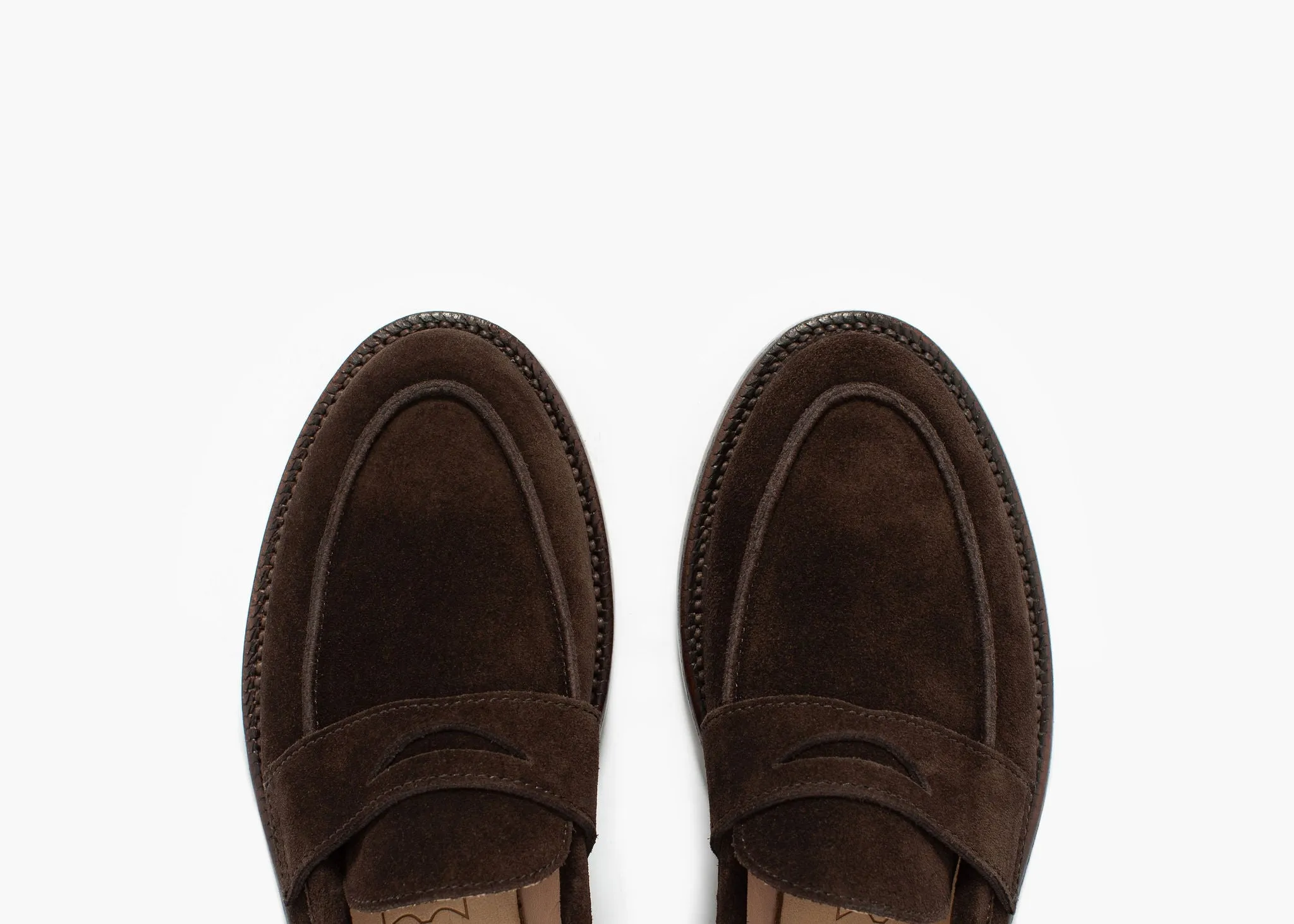 Clara Penny Loafer Espresso Suede Soft Fit Shoes Path Guard