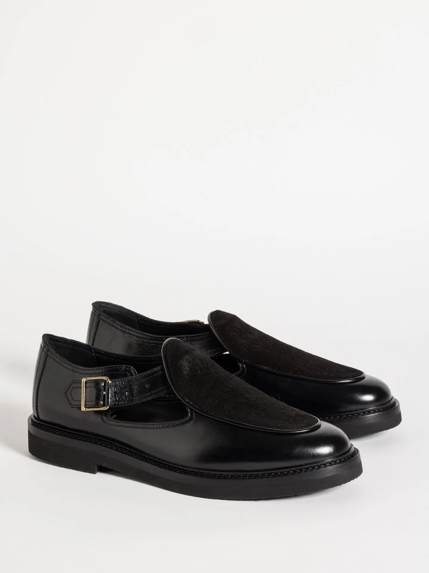 Everyday Shoes Stylish Comfort Fit JO HAIRY CALF BLACK