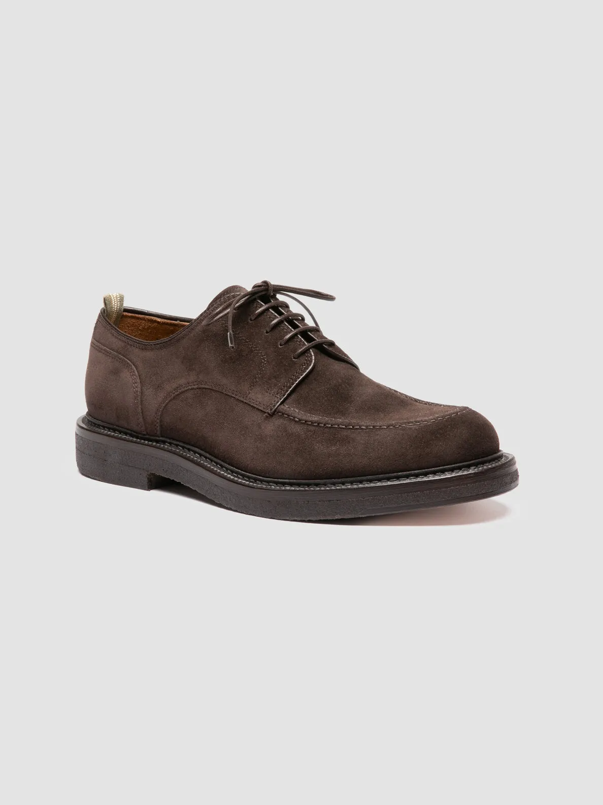ASTON CREPE 003 - Brown Suede Derby Shoes Step Smart