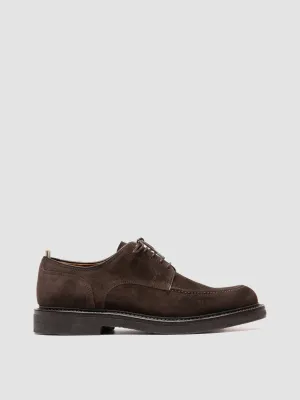 ASTON CREPE 003 - Brown Suede Derby Shoes Durable Business Style City Living
