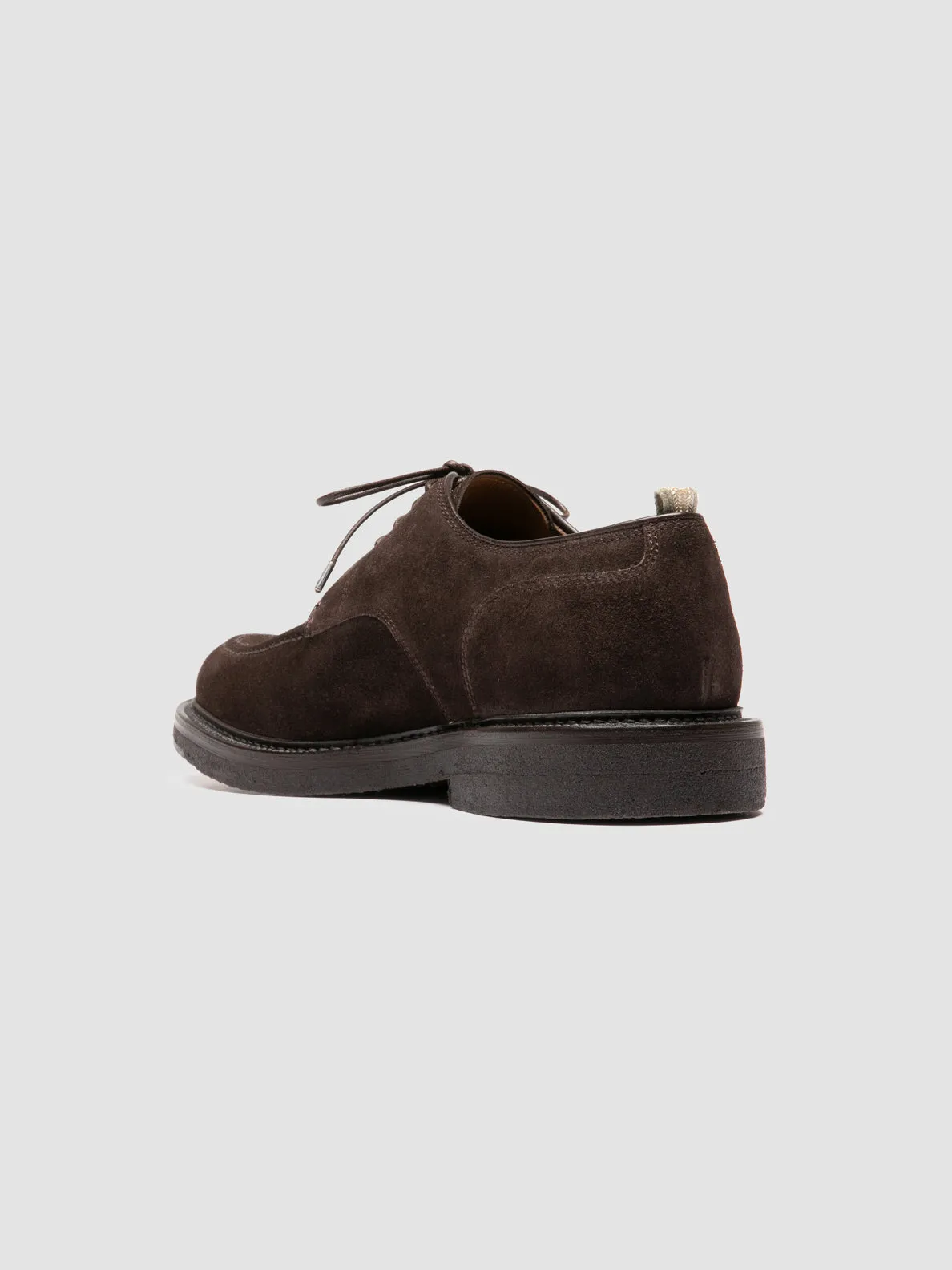 ASTON CREPE 003 - Brown Suede Derby Shoes Tennis Court Weekend Vibes