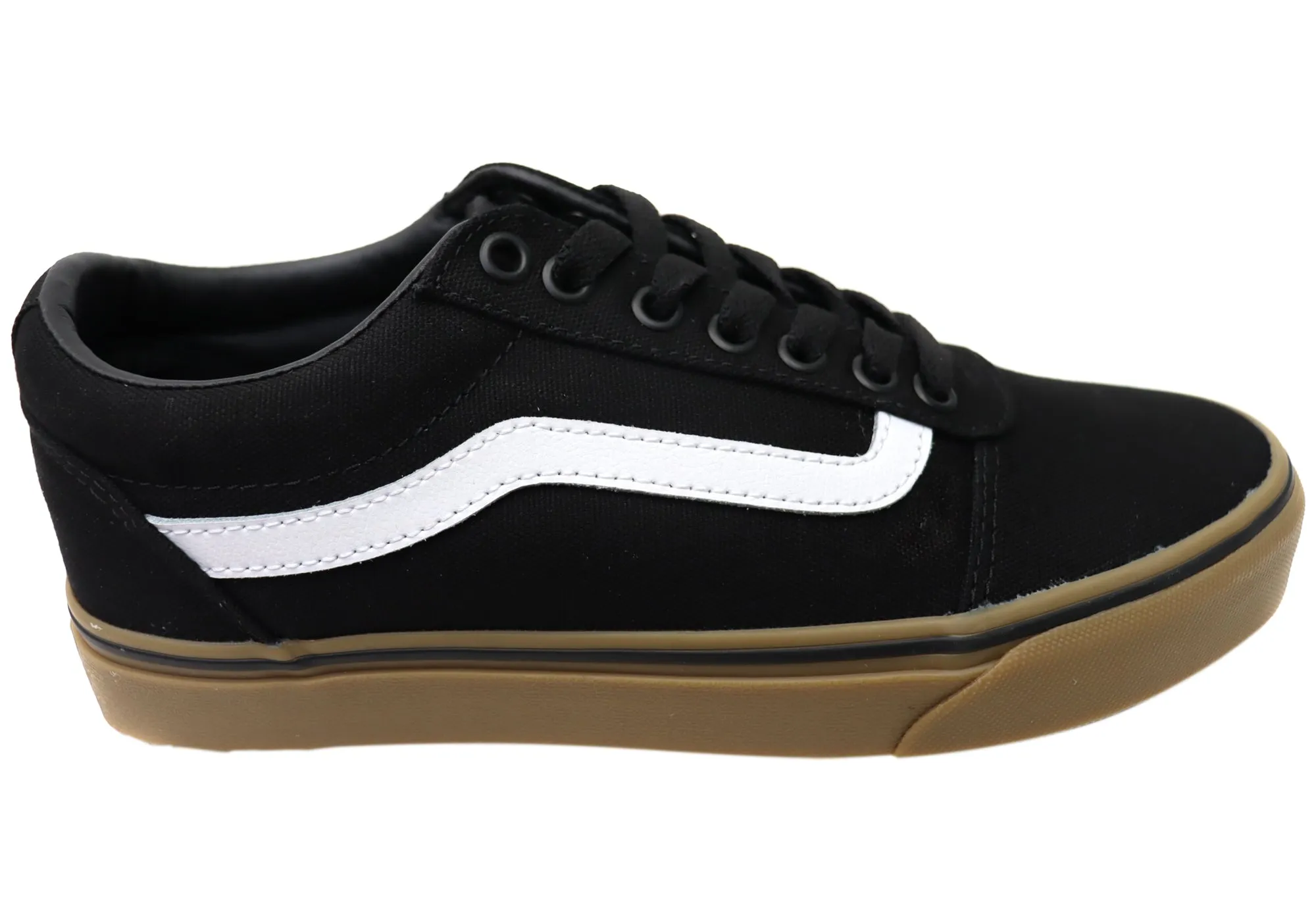 Vans Mens Ward Comfortable Lace Up Sneakers Skater Look Skateboarding Ride