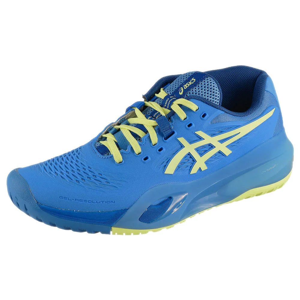 Asics Women's Gel-Resolution X - Blue Coast/Huddle Yellow Reinforced heel Everyday Sport