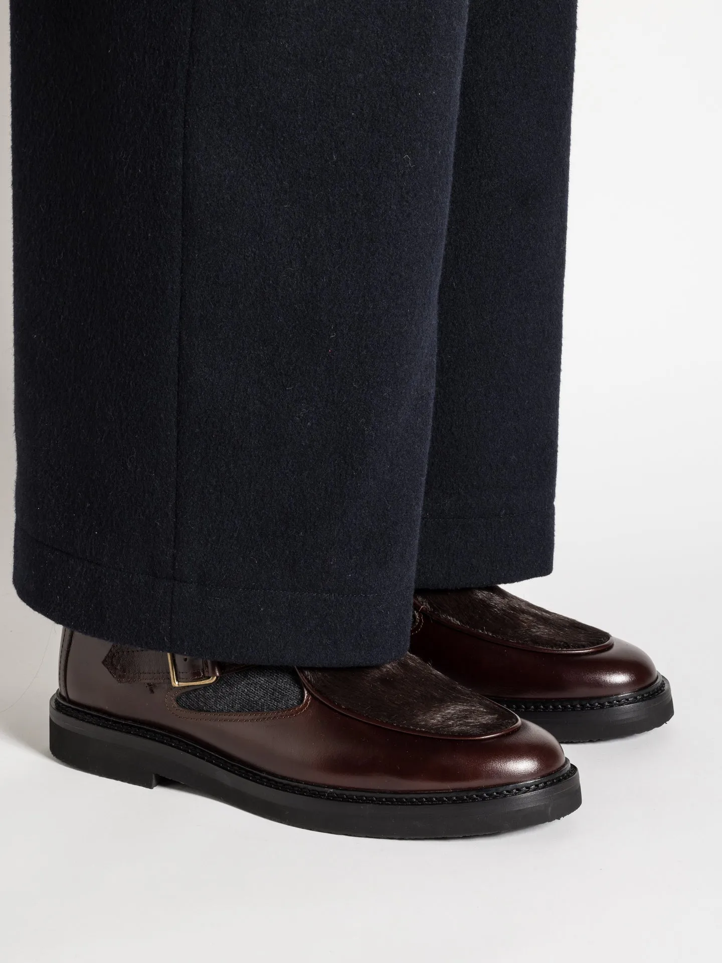 JO HAIRY CALF DARK BROWN Quick Step Fashion Accents