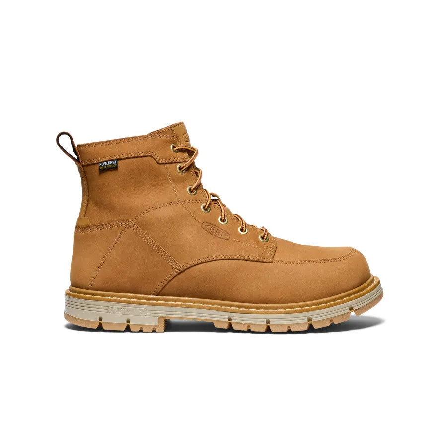subtle style Men's San Jose 6" Waterproof 90?? Heel Boot (Soft Toe)  |  Bistre/Gum