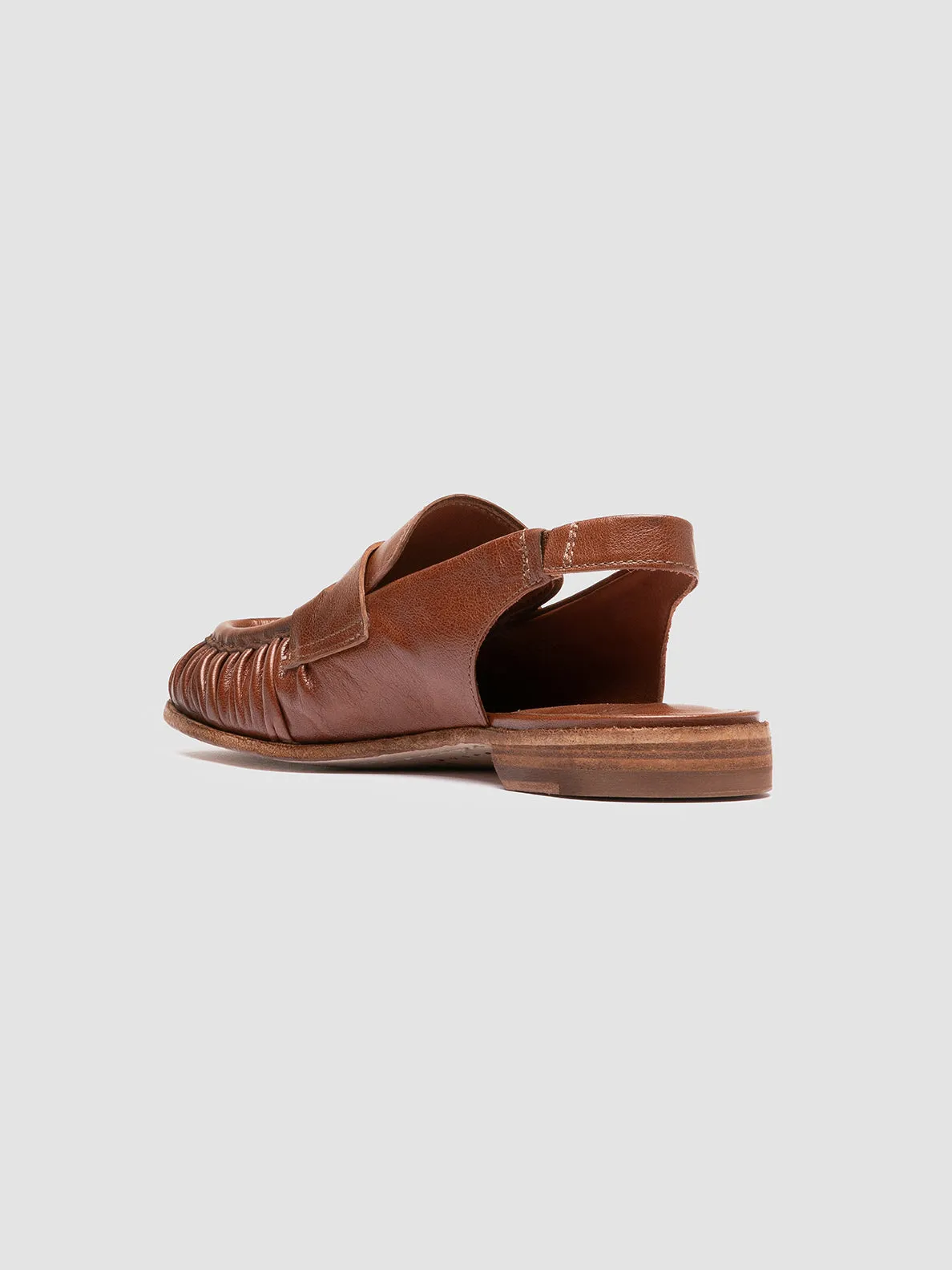 Sport Daily City Explorer SOLITUDE 102 - Brown Leather Slingback Sandals