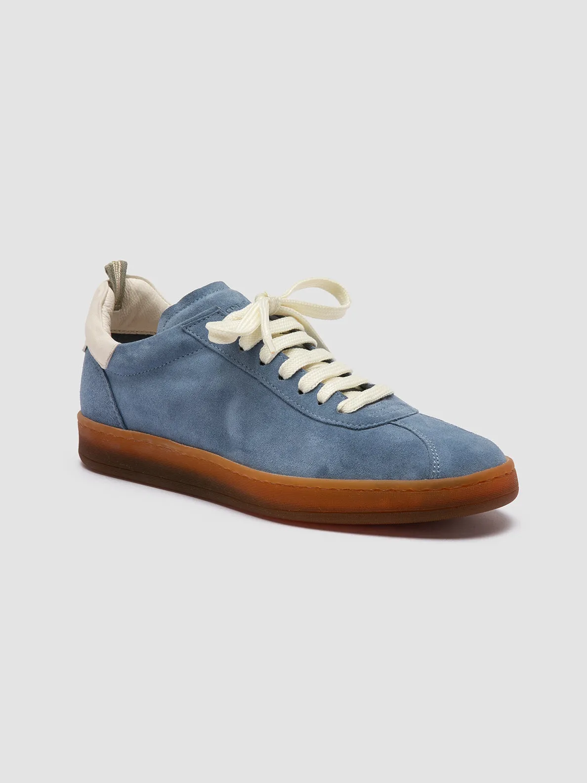 DESTINY 101 - Blue Leather and Suede Sneakers Uni Life