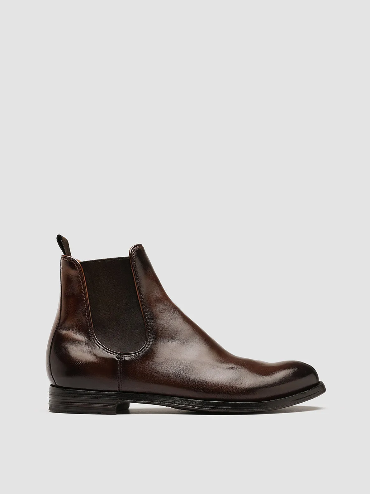 ANATOMIA 083 - Brown Leather Chelsea Boots Training Ready Quick Grip