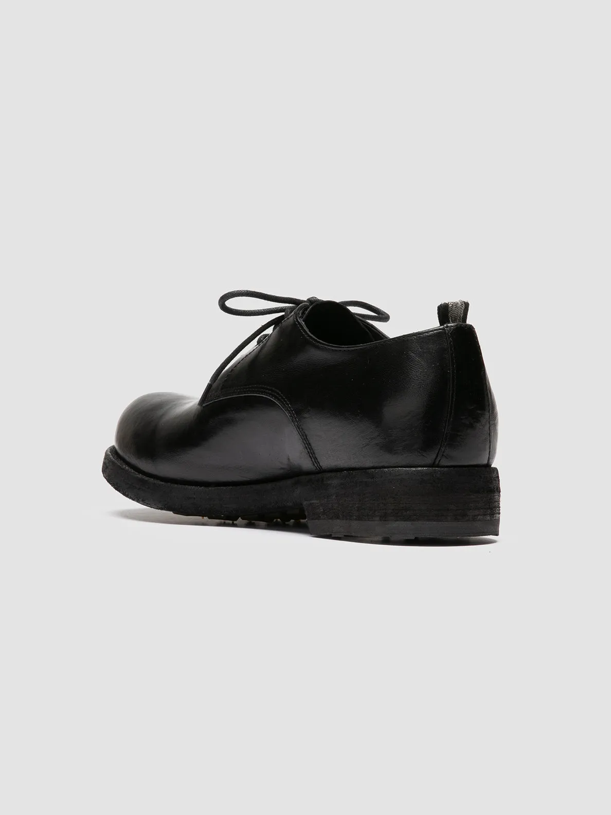 Minimal Detail Versatile use BULLA DD 101 - Black Leather Derby Shoes