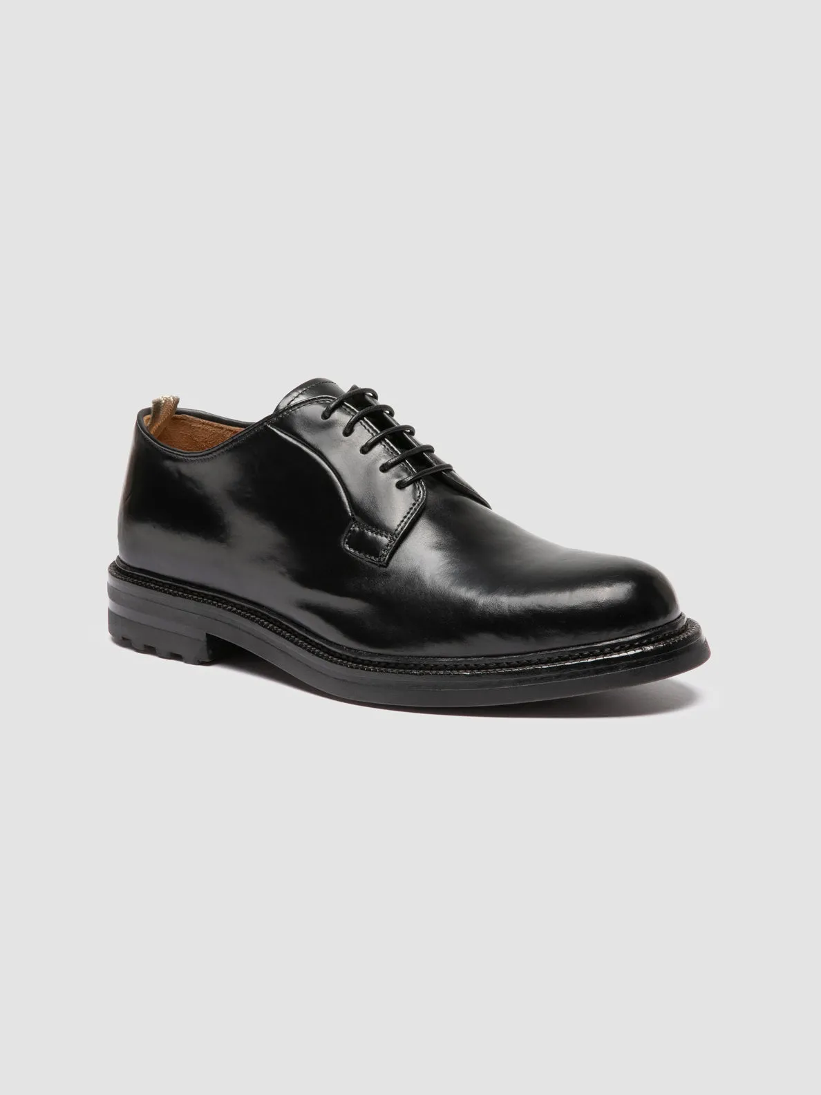 ASTON FLEXI 001 - Black Leather Derby Shoes Active Athlete Dynamic look