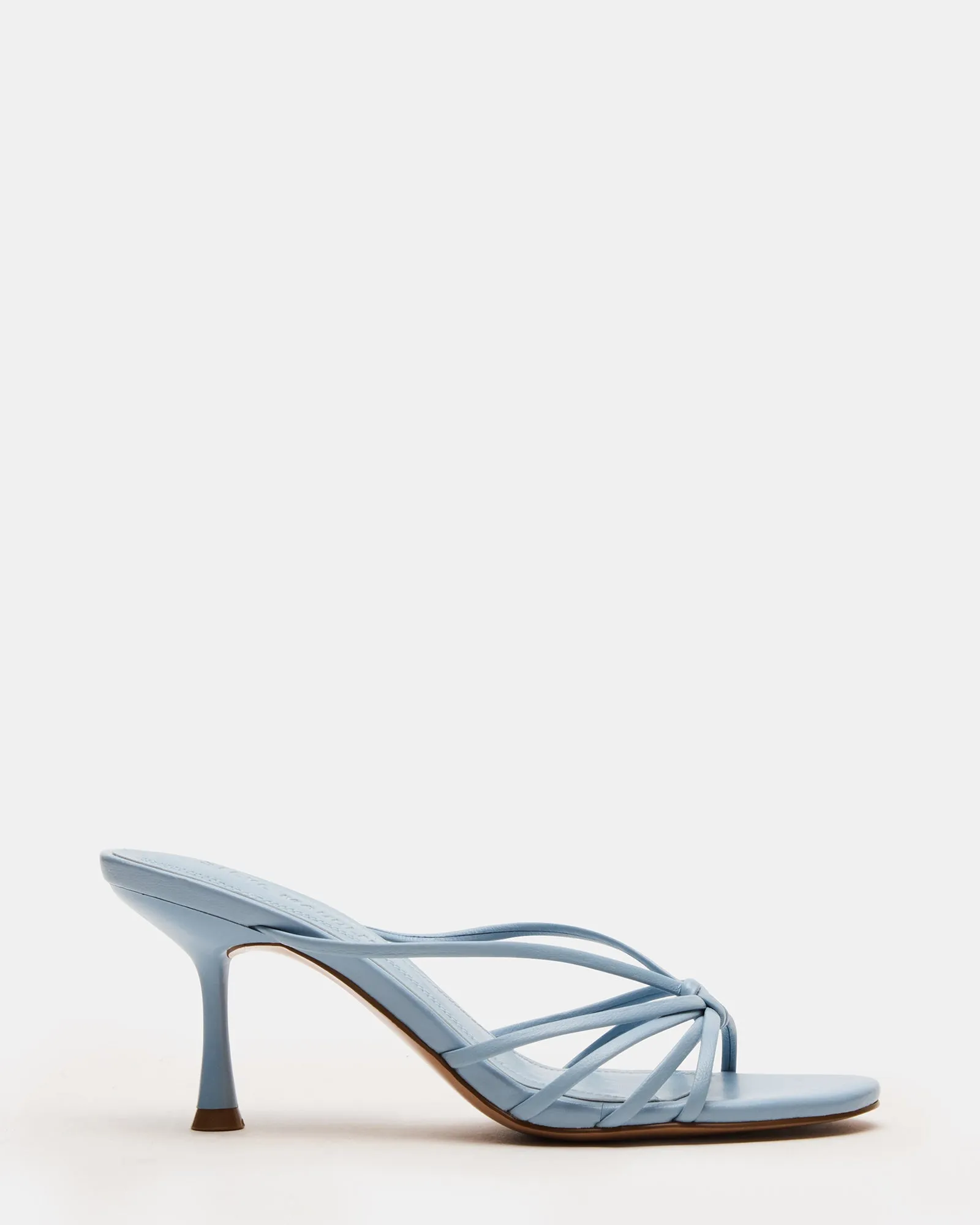 EDNA BABY BLUE LEATHER Travel Heels Anti Abrasion