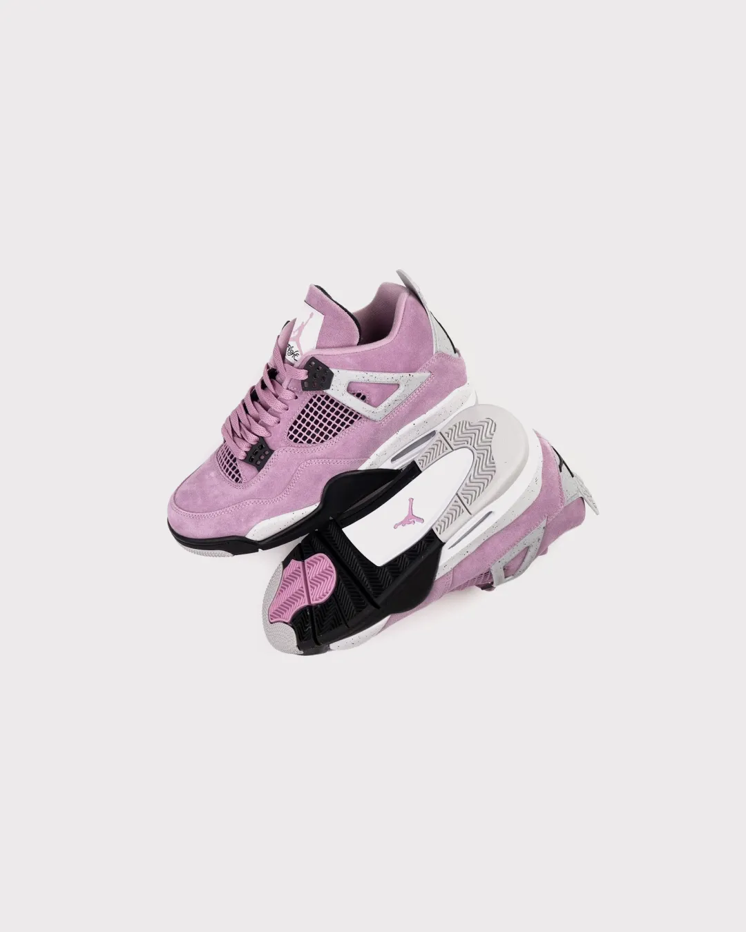 Kids Play Air Jordan 4 Retro Orchid Sneakers