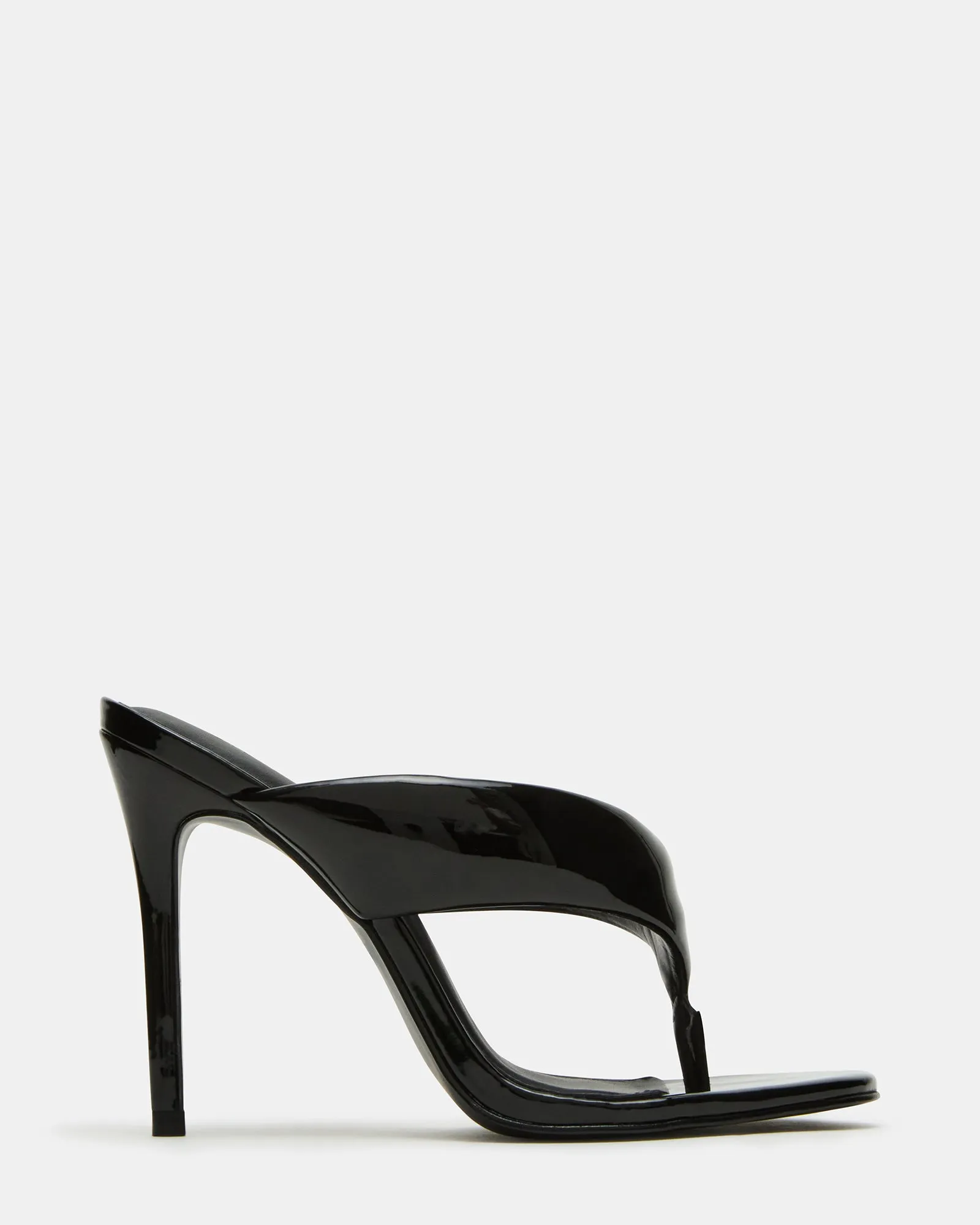 SABINE BLACK PATENT Reinforced toe