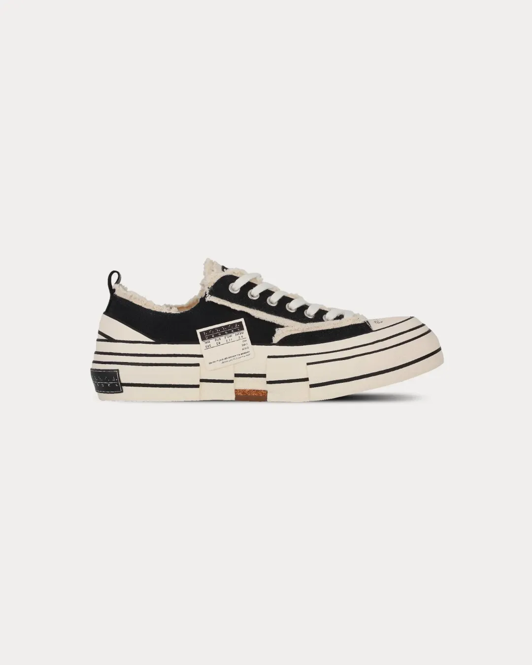 xVESSEL - G.O.P Black Low Top Sneakers Step Assist