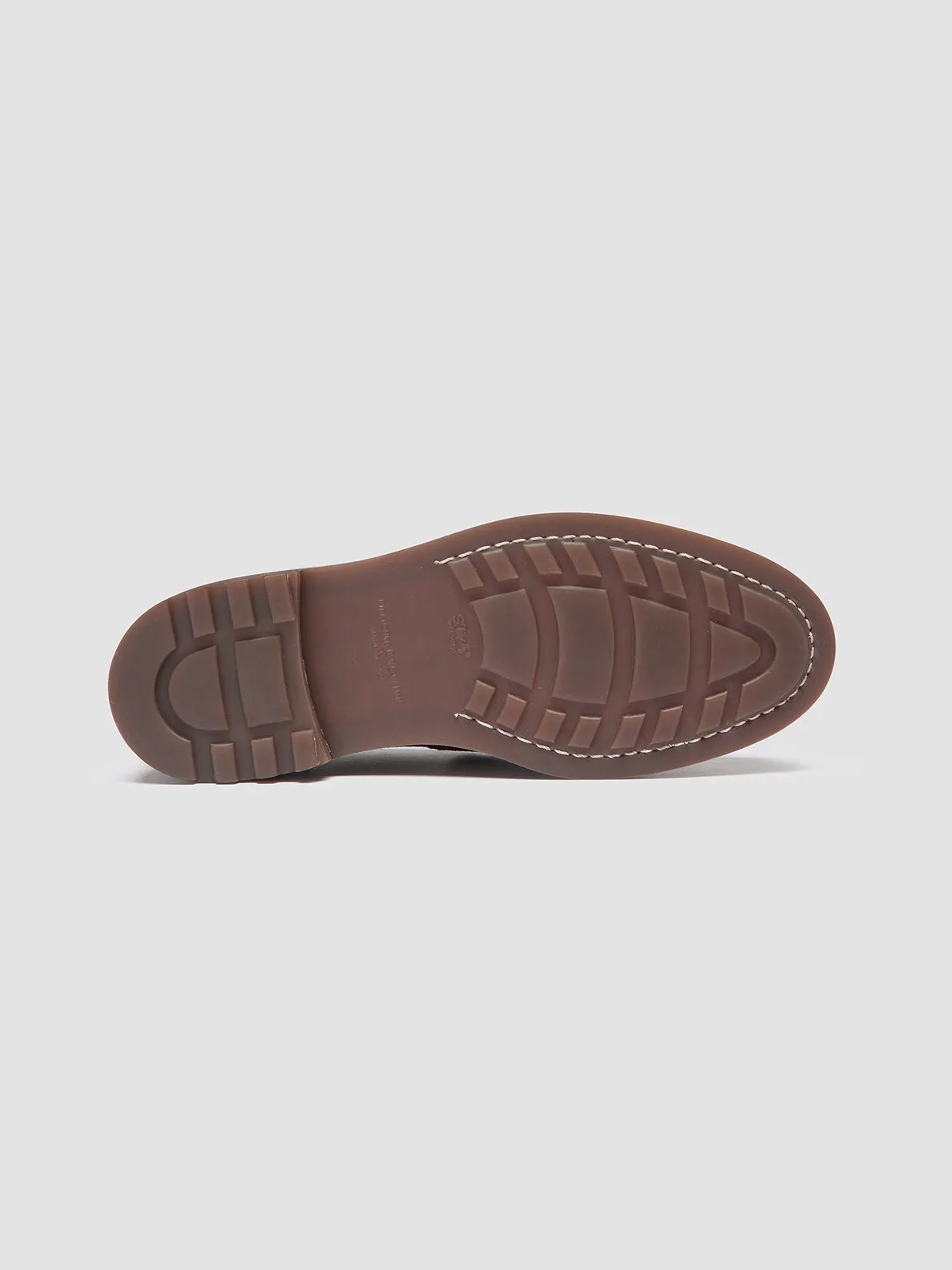 SAX FLEXI 001 - Burgundy Leather Penny Loafers Active Vibe