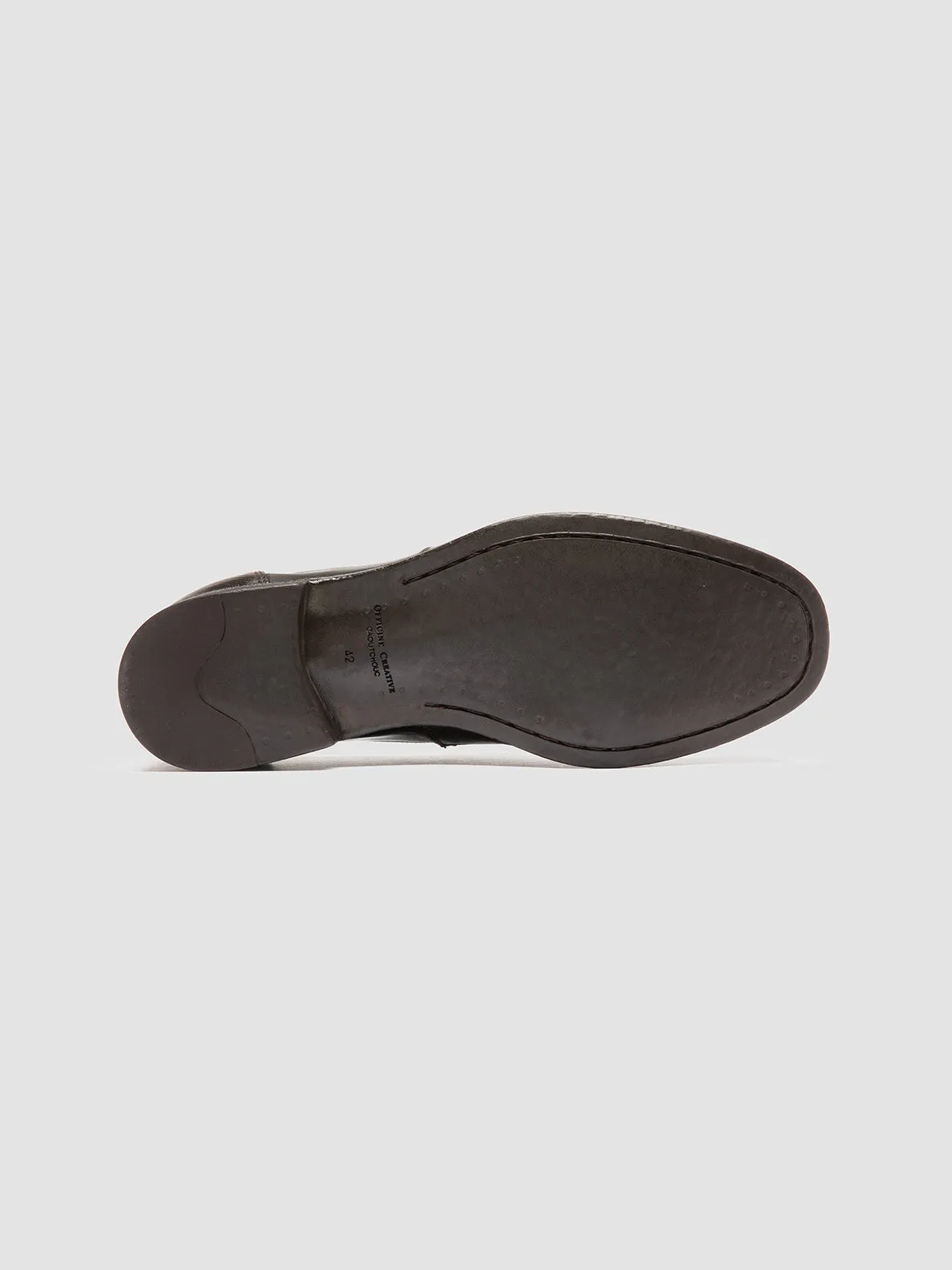 CHRONICLE 144 - Brown Leather Penny Loafers Reinforced Stitching